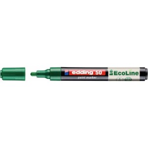 Marker olejowy okrągły 2,0-3,0mm na bazie wody EDDING e-50 ECOLINE zielony 1szt. /ED-50-004/