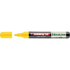 Marker olejowy okrągły 2,0-3,0mm na bazie wody EDDING e-50 ECOLINE żółty 1szt. /ED-50-005/