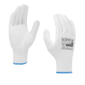 Rękawice robocze X-TOUCH rozmiar 9/L białe 2szt.  /X-TOUCH WHITE 9/