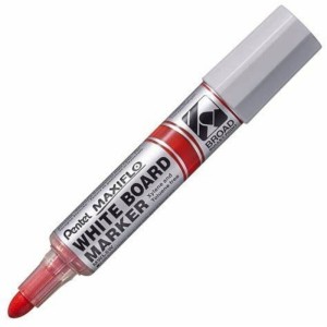 Marker suchościeralny z tłoczkiem okrągły 3,0-3,3mm PENTEL MAXIFLO MWL5W czerwony 1szt. /MWL5W-B/