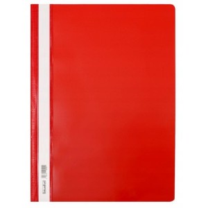 Skoroszyt zwykły A4 twardy BIURFOL czerwony 1szt. /ST-01-01/