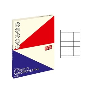 Etykiety papierowe 70x50,8mm GRAND 100ark 1500etykiet białe /150-1044 /