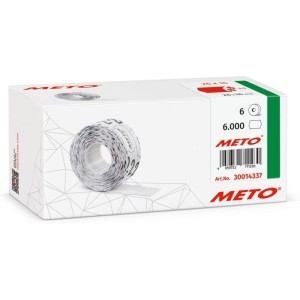 Taśma do metkownic 2-rzędowa 26x16mm falista AVERY ZWECKFORM METO czerwona trwała 100 etykiet na rolce 6szt. /M30014337/