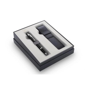 Zestaw długopis PARKER IM BLK CT + etui BLR /S0827600/
