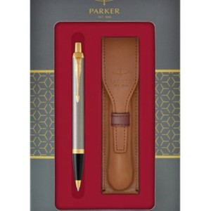 Zestaw długopis PARKER IM CORE BMTL GT + etui BLR