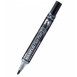 Marker suchościeralny z tłoczkiem okrągły 1,0-5,0mm PENTEL MAXFILO MWL5SBF czarny 1szt. /MWL5SBF-A/
