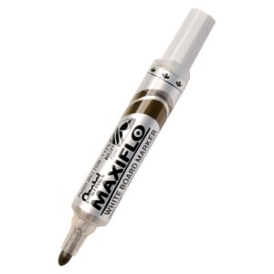 Marker suchościeralny z tłoczkiem okrągły 2,0-2,5mm PENTEL MAXIFLO MWL5M brązowy 1szt. /MWL5M-E/