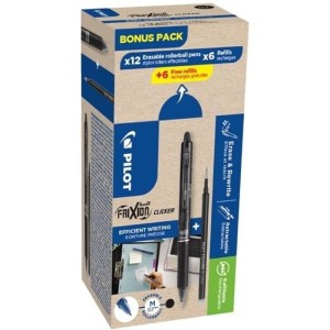 Długopis automatyczny wymazywalny PILOT FRIXION CLICKER 0,7mm niebieski w zestawie z wkładami  /PIBLRT-GREENPACK-L/