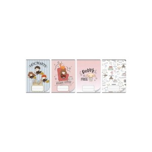 Zeszyt A5/16 kratka 70g posiada adresówkę okładka lakierowana BENIAMIN HARRY POTTER mix wzorów 1szt.  /111345/