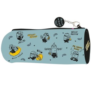 Piórnik tuba BENIAMIN MINIONKI z breloczkiem przy zamku 1szt. /112591/