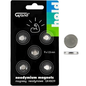 Magnesy neodymowe 9x1,5mm GRAND GR-N509 5szt./130-1967/