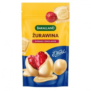 Bakalie żurawina w białej czekoladzie 74g BAKALLAND /SP-207669/