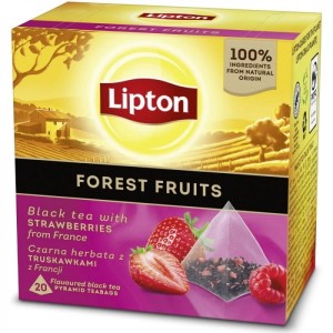 Herbata czarna LIPTON PIRAMIDKI FOREST FRUIT owoce leśne 20szt.