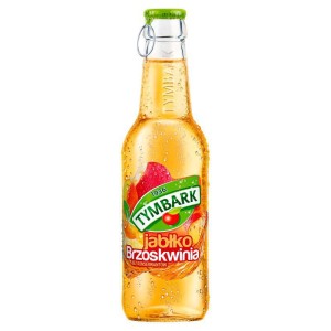 Napój TYMBARK 250ml jabłko brzoskwinia butelka szklana 1szt.