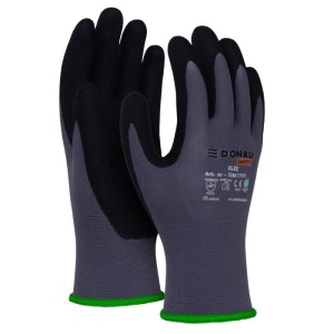 Rękawice montażowe DONAU SAFETY FLEX rozmiar XXL/11 szaro-czarne 2szt. /32061721-11/
