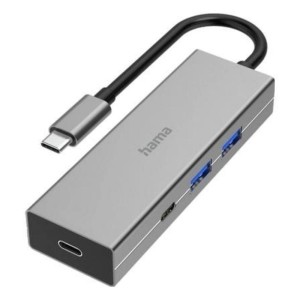 ADAPTER USB-C 4 PORTY 2X USB-A 2X USB-C 3.2 GEN1.5 GBIT/S HAMA SZARY 1szt.  /200136/