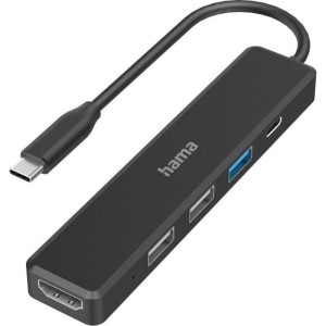 STACJA DOKUJĄCA/MULTIPORT USB-C 5 PORTÓW 3X USB-A 1X USB-C HDMI HAMA CZARNY 1szt.  /200117/