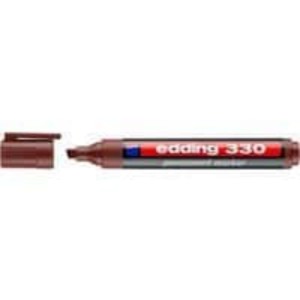Marker permanentny ścięty 1-5mm EDDING 330 brązowy 1szt. /ED-330007/