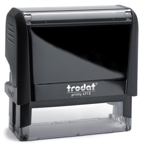 Pieczątka TRODAT 4915 czarna - poduszka czarna 70X25MM /47587/
