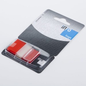 Zakładki indeksujące DALPO 25x43 czerwone