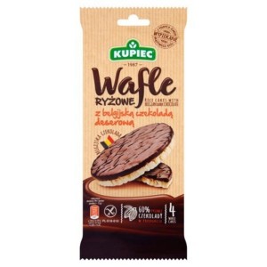 Wafle ryżowe z belgijską czekoladą deserową KUPIEC 60g