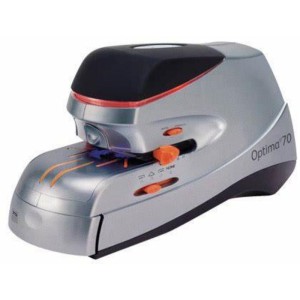 Zszywacz elektryczny do 60 kartek RAPID OPTIMA 60E z zasilaczem biały /2102355/