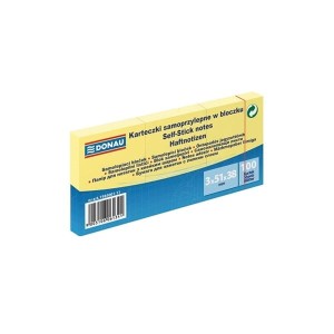 Notes samoprzylepny 38x51mm 3x100 kartek żółty DONAU /7585001-11/