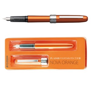 Pióro wieczne platinum PLAISIR NOVA ORANGE F blister /PLA-PBG1000-25F-PACK/