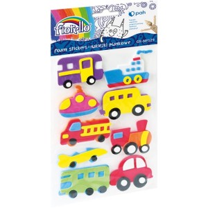 Naklejki piankowe FIORELLO GR-NP129 pojazdy 1szt.  /170-2385/