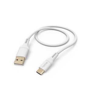 KABEL ŁADUJĄCY/DATA "FLEXIBLE", USB-A - USB-C, 1,5M, SILIKON, BIAŁY  /002015710000/