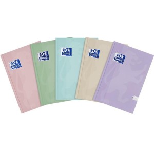 Brulion A5/96 kratka z marginesem okładka SOFT TOUCH OXFORD TOUCH pastel mix kolorów 1szt. /400175292/