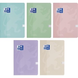 Zeszyt A5/60 kratka z marginesem okładka SOFT TOUCH OXFORD TOUCCH pastel mix kolorów 1szt. /400175351/