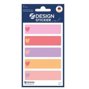 Naklejki z-DESIGN foliowe kolorowe ramki z sercem  AVERY ZWECKFORM 10szt. /4421/