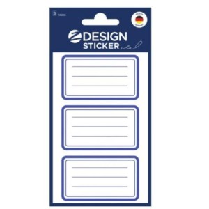 Naklejki Z-DESIGN na zeszyty-niebieskie ramki AVERY ZWECKFORM 9szt. /59286/