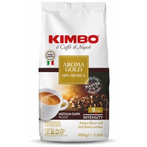 Kawa ziarnista 1,0kg KIMBO AROMA GOLD ARABICA