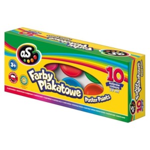 Farby plakatowe 12 kolorów 20ml AS /301219004/