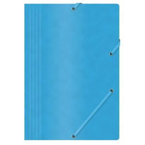 Teczka z gumką na rogach A4 preszpanowa 390g OFFICE PRODUCT niebieska 1szt. /21194011/01/