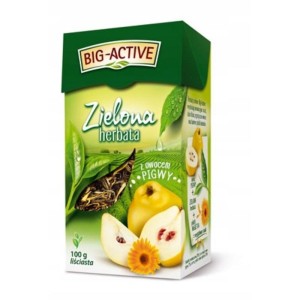 Herbata liściasta zielona z pigwą BIG-ACTIVE 100g