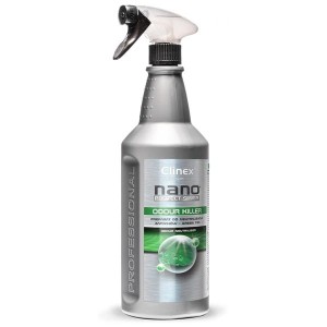 Preparat do neutralizacji zapachów 1,0L CLINEX NANO PROTECT SILVER ODOUR KILLER GREEN TEA z rozpylaczem 1szt. /CL77351/
