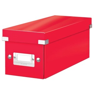 Pudło LEITZ CLICKSTORE na CD WOW czerwone 1 szt. /60410026/