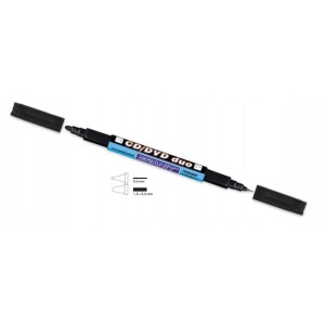 Marker foliopis/do cd dwustronny 0,4mm i 1,5-2,5mm GRANIT niebieski 1szt. /M830/
