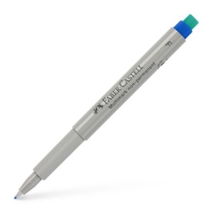 Marker foliopis/do CD 0,6mm F okrągły FABER CASTELL MULTIMARK OHP z gumką niebieski 1szt. /FC1514-51/