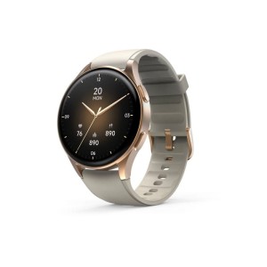 SMARTWATCH 8900, GPS, AMOLED 1.3, ZŁOTA KOPERTA, BEŻOWY PASEK SILIKONOWY  /001786130000/