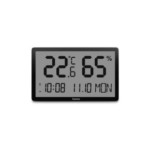 LOMBOK THERMO-/HYGROMETER, BLACK  /002222320000/