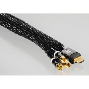OSŁONA NA KABEL MATERIAŁOWA 20 - 40 MM DŁUGOŚĆ 1,8 M CZARNA   /002209950000/