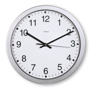 Zegar ścienny HAMA MALLORCA 30cm srebrny /001858700000/