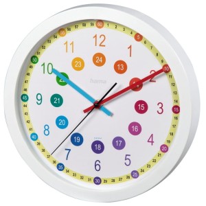 ZEGAR DZIECIĘCY "EASY LEARNING", ŚREDNICA 30 CM, CICHY  /001863950000/