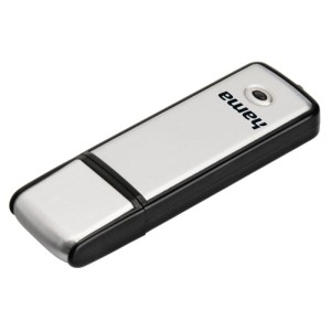 Pamięć pendrive 64gb usb 2.0 hama fancy czarno-srebrny 1szt. /001080620000/