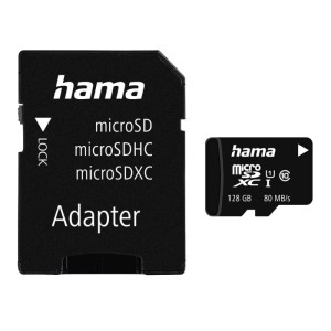 KARTA PAMIĘCI HAMA MICRO SDXC 128GB C10, 80MB/S + ADAPTER SD  /001241580000/