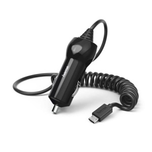 ŁADOWARKA SAMOCHODOWA MICRO USB 12V 2,4A (CZARNA)  /001832480000/